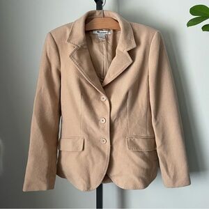 Vintage Nygard Wool Cashmere Short Coat Camel Tan Womens Size 8 Medium